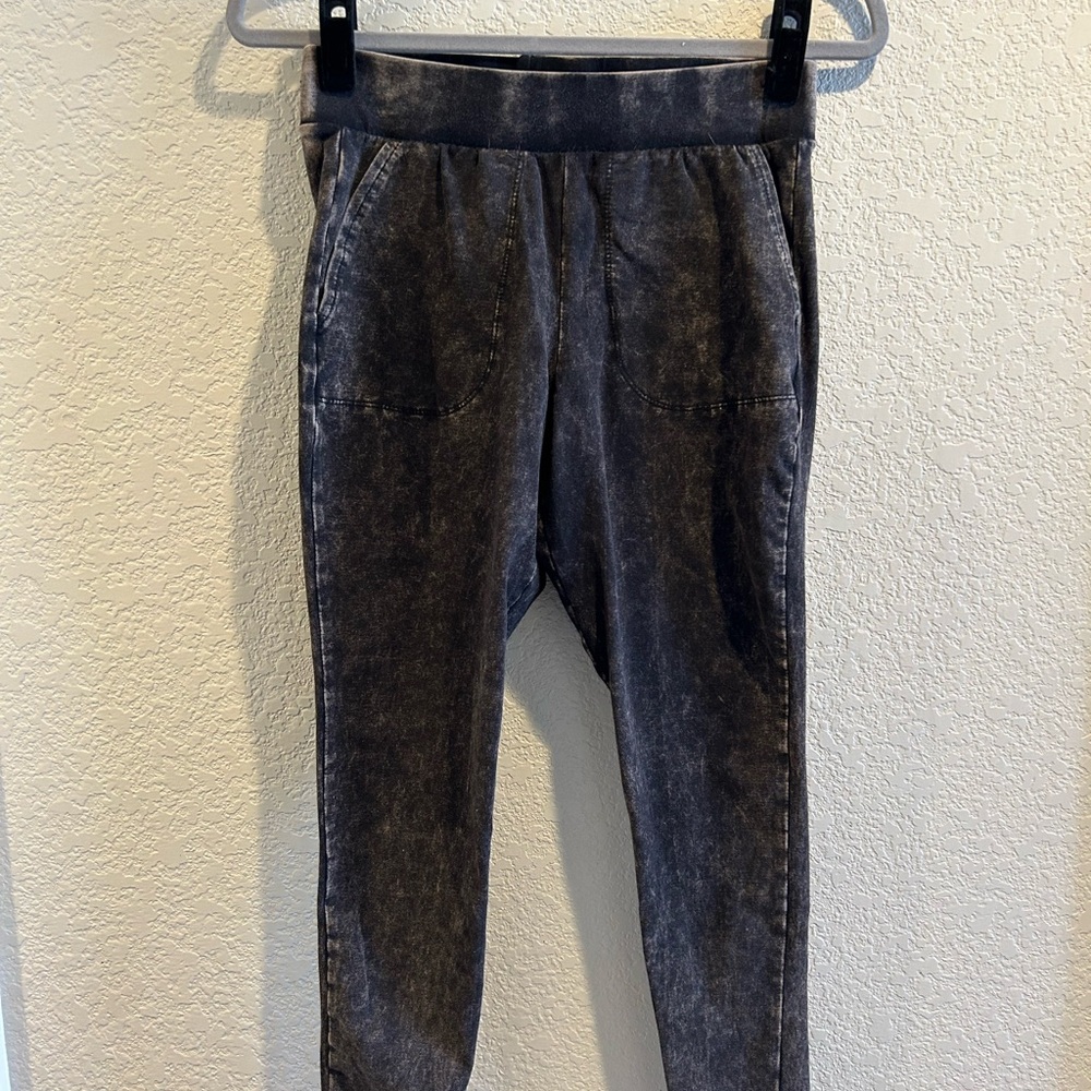 Torrid Black Acid Wash Leggings
